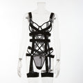 Black Bundled Erotic Lingerie Set-Front View
