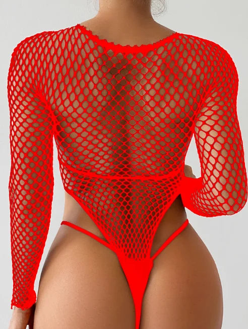 Ingrid Fishnet Bodysuit