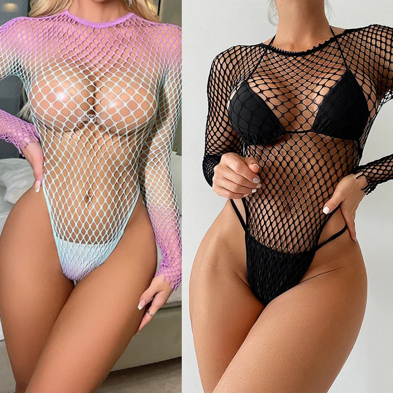 Ingrid Fishnet Bodysuit